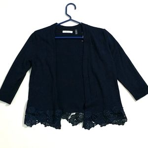 Navy cardigan